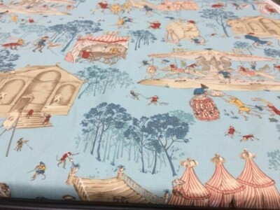 BRUNSCHWIG & FILS STOFF HOMMAGE AN JOHN S CHURCHILL - AFFENCHAOS. 1,8 Meter
