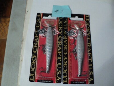 2 - LUCKY CRAFT SLENDER PO97MR/ SUP (SUPPER GLOW ZEBRA METALLIC ANCHOVY) NIP#3