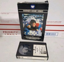 Vintage Superman The Movie Big Box Beta Betamax Tape 1978 Clark Kent DC Comics