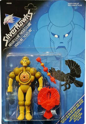 SilverHawks Mo-lec-u-lar Volt-ure Figur Vintage 1986 Sammlerstück, MOSC! AFA IT!