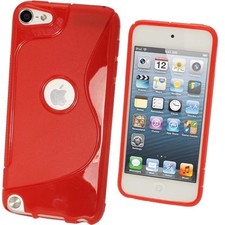 iPod Touch 5th  6th Gen - TPU RUBBER SILICONE S Line GEL Cover CASE SKIN - Red