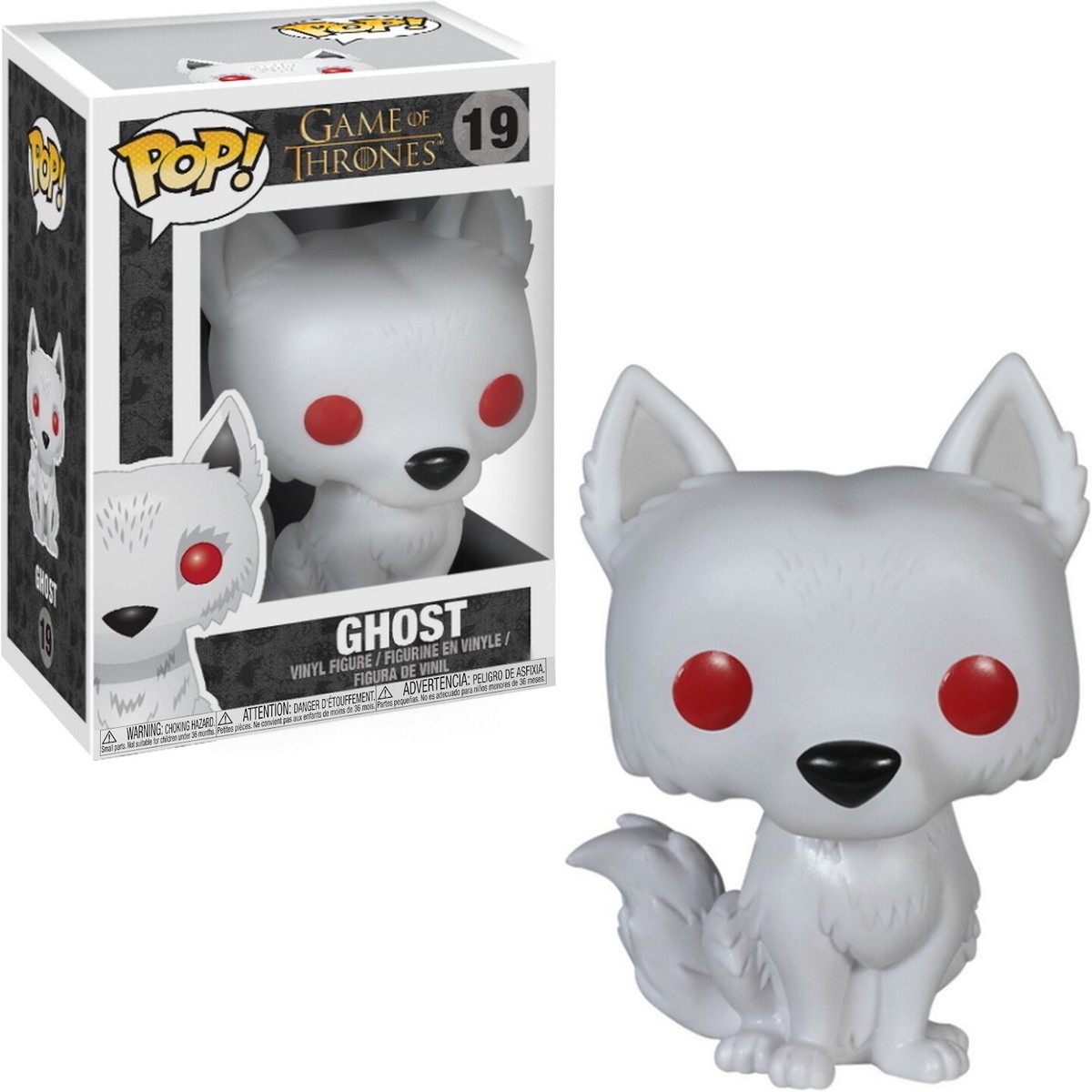 Funko pop! ゲーム・オブ・スローンズ Ghost Funko POP! Game of Thrones - Ghost Vinyl Figure #19 - Walmart.com