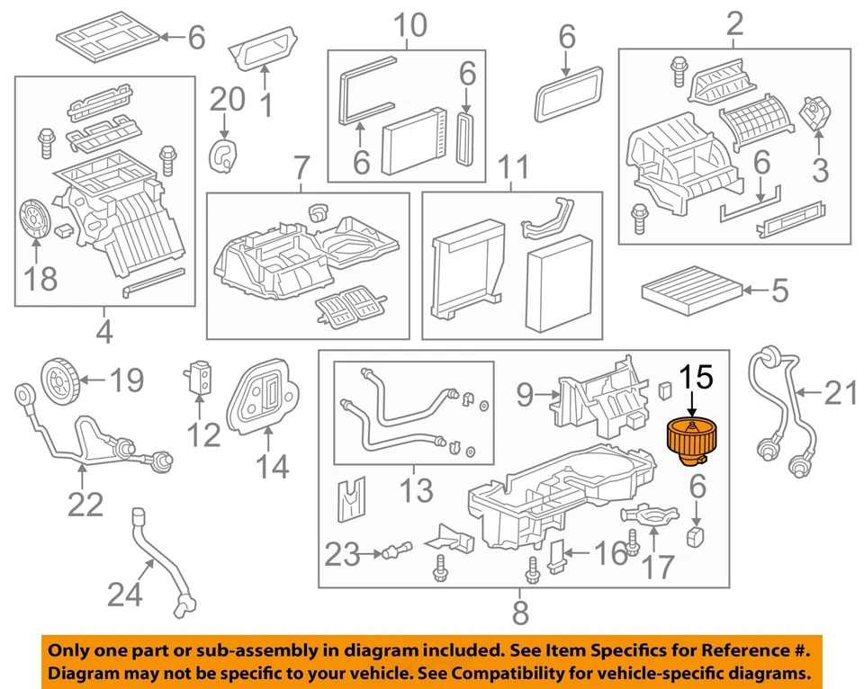 Motor soplador de climatización usado se adapta a: Chevrolet Sonic Grade A 2012 Foto 3 de 4