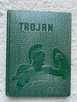 #ad Troy High School Yearbook 1951 quot;Trojanquot; Troy Pennsylvania PA 51 quot;50s decadequot; $99.00