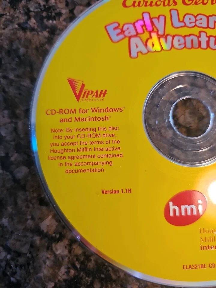 Curious George: Downtown Adventure PC/Mac CD-ROM (2002) disc only Untested - Image 3 of 4
