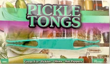 Pickle Tongs~New/Sealed~Also Used for Olives, Hot Peppers & More~FREE SHIP~Novel