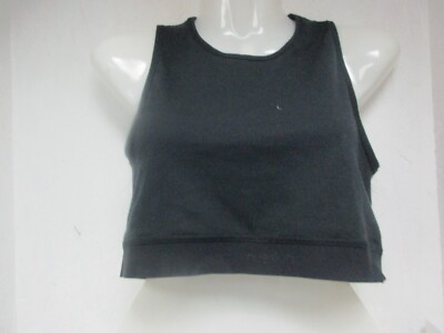 Adore Me  Women's Nueskin 10479 Sleeveless Crop Top Black Size Small New!!!