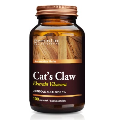 5906874819180 Doctor Life Cat's Claw Koci Pazur Extract 500mg suplement diety 10