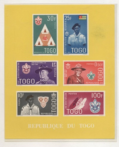 Togo 1961 Scoutismo serie cpl e 2 BF nuovi integri MNH T948 - Imagen 3 de 3