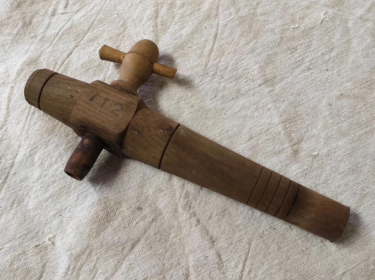 Robinet En Bois Massif Pour Tonneau De 20 Mm - Parfait Pour Fûts De Chêne (Longueur 14 Cm)