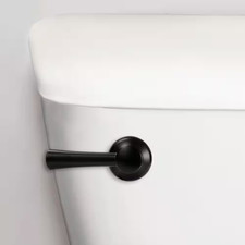 Toilet Handle Lever Matte Black Universal Fit Adjustable Flush Lever Flappers