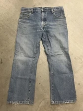 Levi’s 517 Men’s Jeans Blue Bootcut Button Fly Faded Distressed Older Denim