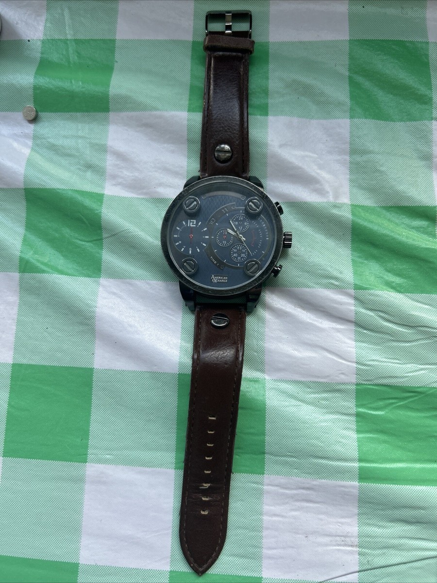 American Exchange Blue Dial Men's Quartz Watch | eBay