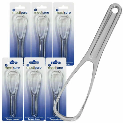 MEDISURE Tongue Scraper Oral Hygiene Care Bad Breath Freshener Cleaner Brush Tool MS03174