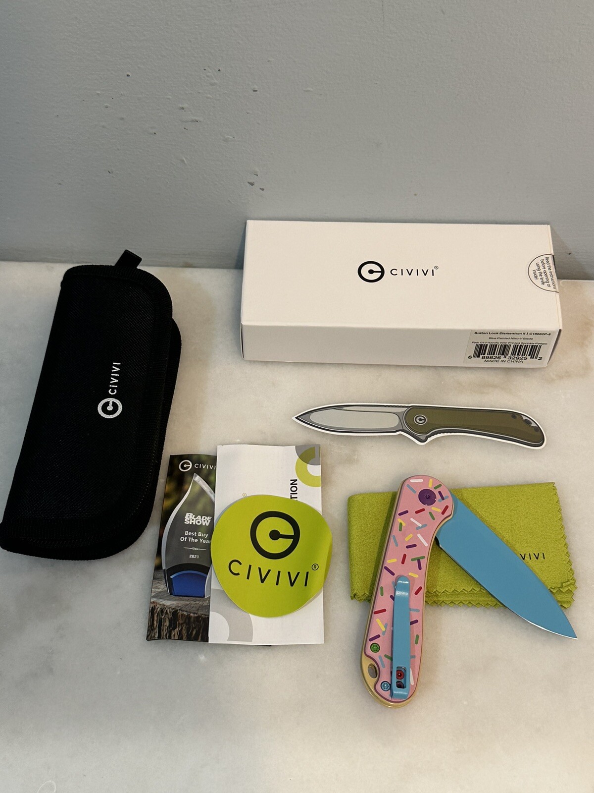 NEW! Dessert Warrior Civivi Elementum II Nitro V BHQ exclusive