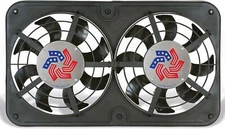 Flex-A-Lite 104308 Fan Electric 12 1/8" dual shrouded LoProfile Sblade w control