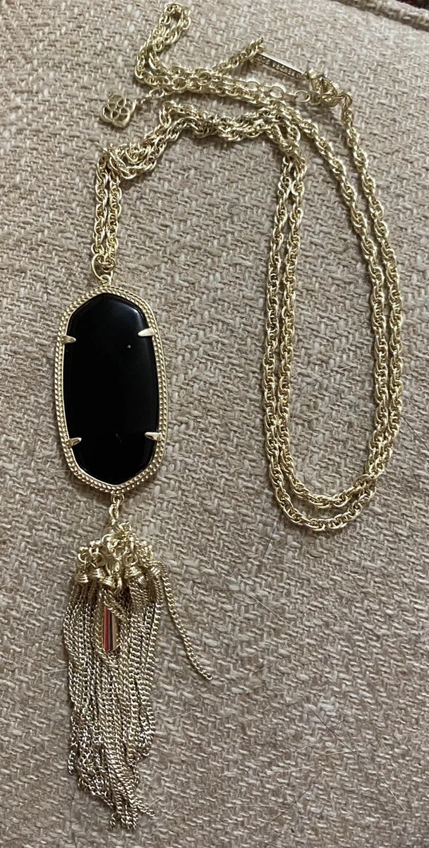 Kendra scott black tassel necklace clearance