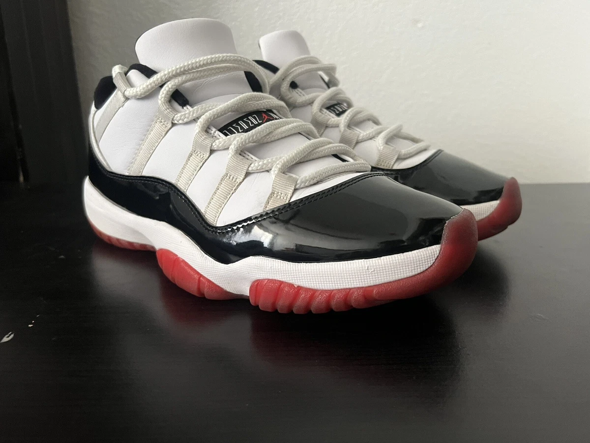 Jordan bred 11 best sale white