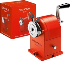 Caran d'Ache Pencil Sharpener Artist Metal Desktop Sharpening Red Collection