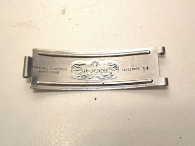 SELTENE ROLEX 6635 - 7205 KLAPPKLINGE FÜR TEILE FÜR 2 TONE ARMBAND STEELINOX 14