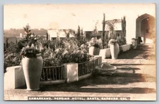Santa Barbara California Samarkand Persian Hotel Balcony RPPC Postcard CA