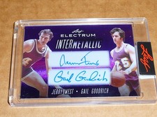 2024 Leaf ELECTRUM JERRY WEST/GAIL GOODRICH AUTOGRAPH/AUTO LAKERS 2/7 K1248