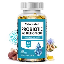 Probiotic 60 Billion CFU - 10 for Gut Health Digestive Balance 30/60/120Caps