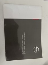 nissan service book no reg/no owner details, stamped to 60k miles