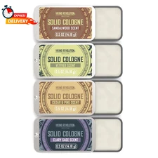 Viking Revolution 4 Pack Mens Solid Colognes 0.5 Oz - Men Solid Perfume with Ced