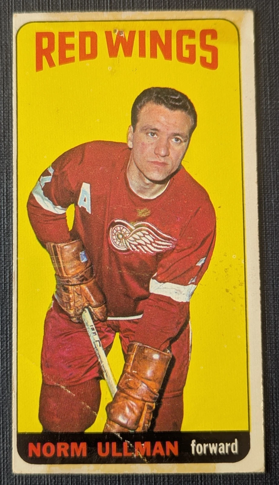 1964-65 Topps Tall Boy #15 Norm Ullman Detroit Red Wings Hockey Card
