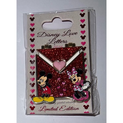 NEW Disney Love Letters Minnie & Mickey Mouse Pin Limited LE Valentines WDW DLR
