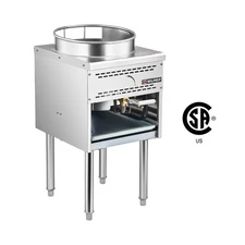 Secondhand Natural Gas Wok Range, Single Stock Pot Stove-125,000 BTU