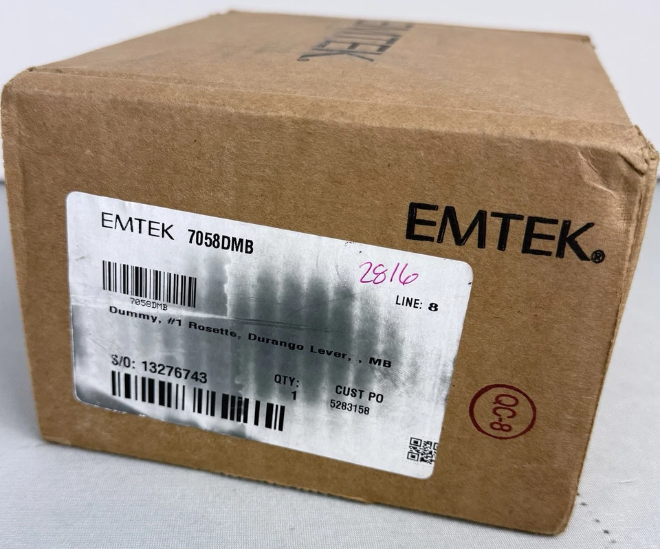 Emtek Durango Reversible Non-Turning Two-Sided Dummy Door Lever Set - Med Bronze - Image 2 of 4