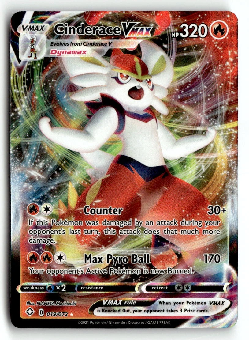 cinderace vmax pokemon card value Pokemon Rebel Clash Cinderace VMAX #36