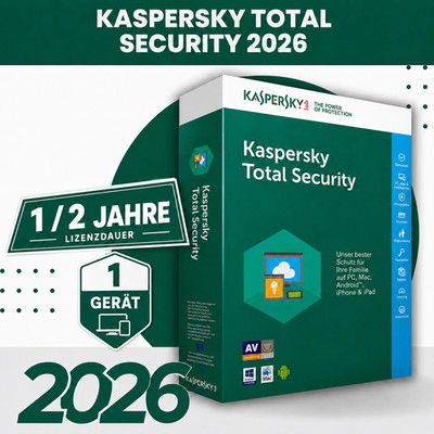 K Total Security 2026 | für Windows - Key schnell per eMail- 1 Gerät / 1-2 Jahre