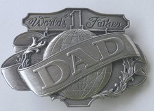Belt Buckle Bergamot DAD Worlds Father 1985 Vintage NEW