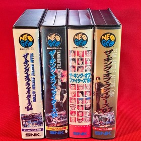 AES King Of Fighters Neo Geo Lot 4 Set 94 95 96 97 Figure ROM KOF SNK Genuine JP