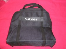 SILVER DOMESTIC SEWING MACHINE STORAGE CARRY CASE SIZE 36 CM L X 17CM W X 32CM H