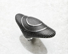 925 Sterling Silver Black Onyx Statement Bold Ring sz 7,8,9