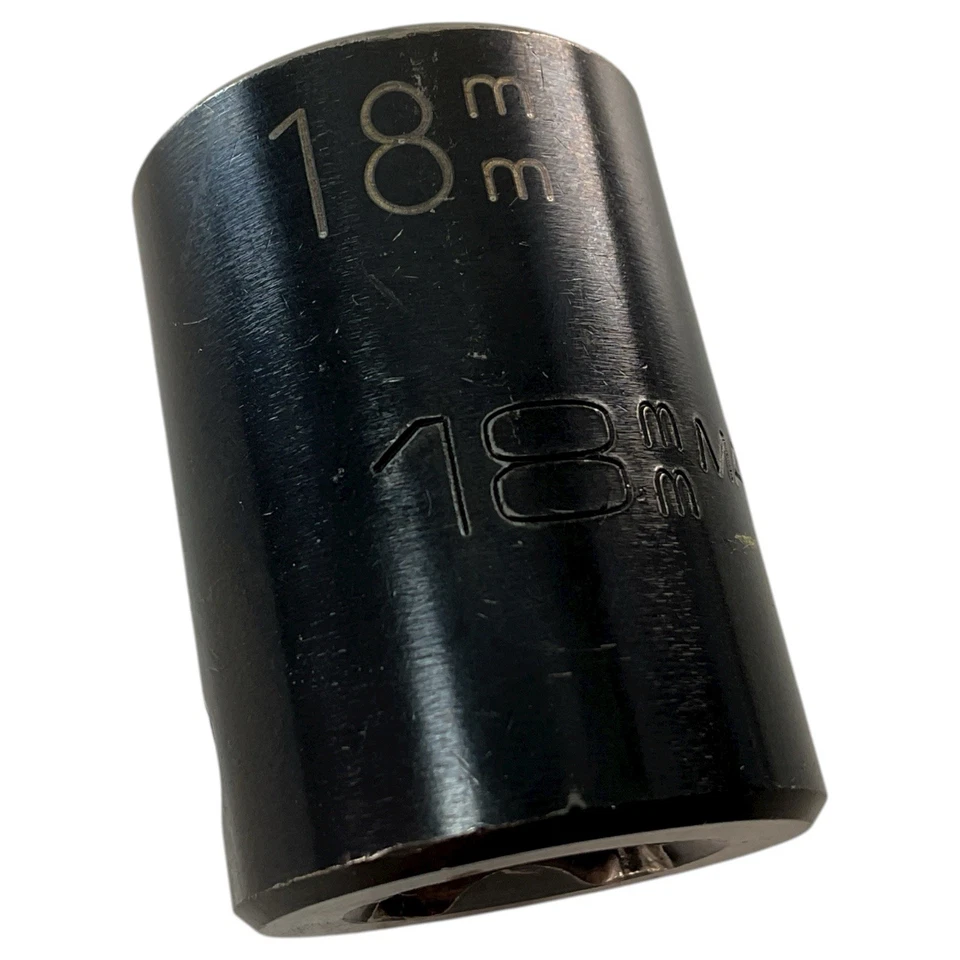 Matco CP18M2A 18mm Impact Socket 1/2" Drive 12 Point Deep Metric Mechanic Tools - Image 2 of 4