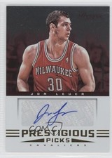 2012-13 Prestige Prestigious Picks Signatures Jon Leuer #34 Auto i2b