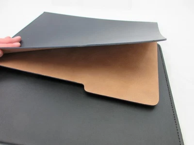 File Folder Leather by Graphic Image Made in America Navy w Light Tan - Image 1 of 4