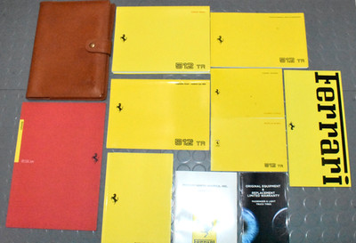 1993 Ferrari 512TR 512 TR Testarossa Owners Manual - RARE SET!!!!!