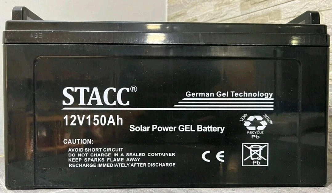 BATTERIA A GEL 150AH 12V ACCUMULO PER KIT SOLARE FOTOVOLTAICO PANNELLO SOLARE