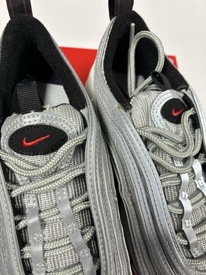 Nike Air Max 97 OG QS (GS) Silver Bullet Size 4Y 918890-001 Silver