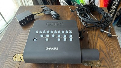 Yamaha DTX430K Electronic Drum Controller Module + Power Supply & Patch Cables