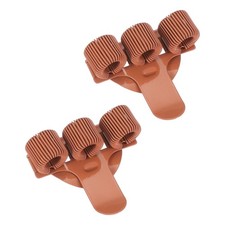 2Pcs Pen Clip, 3 Holes Pen Holder Clip Metal for Notebook Journal, Orange