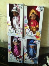Disney Ily 4Ever SNUGG-ILY Stitch Marie Minnie Winnie Pooh Lot 4 Dolls ship now