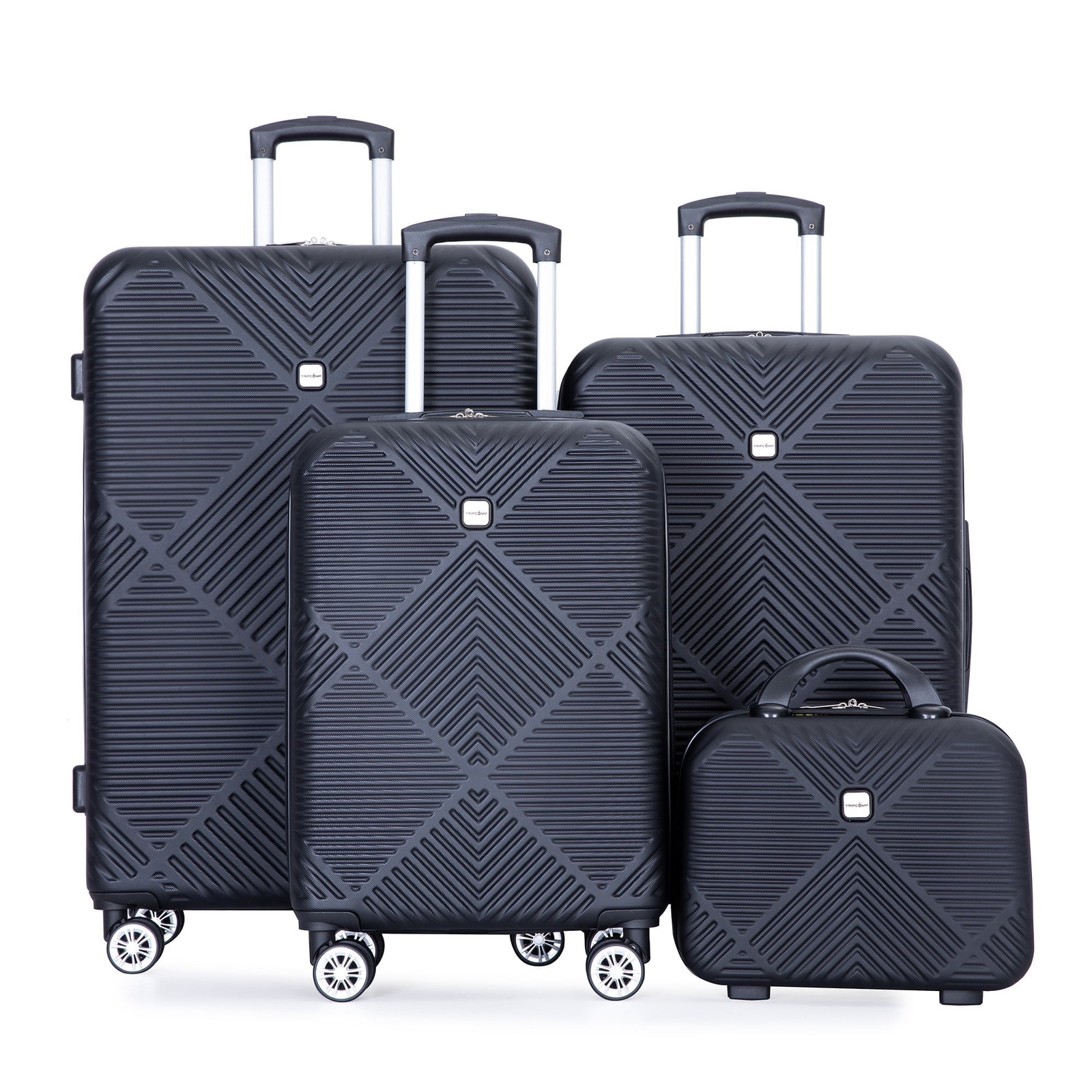 Set With Spinner Wheels - Black