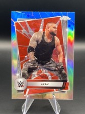 2025 Topps Chrome WWE Red & Blue Refractor Akam #31 Trading Card FREE SHIPPING